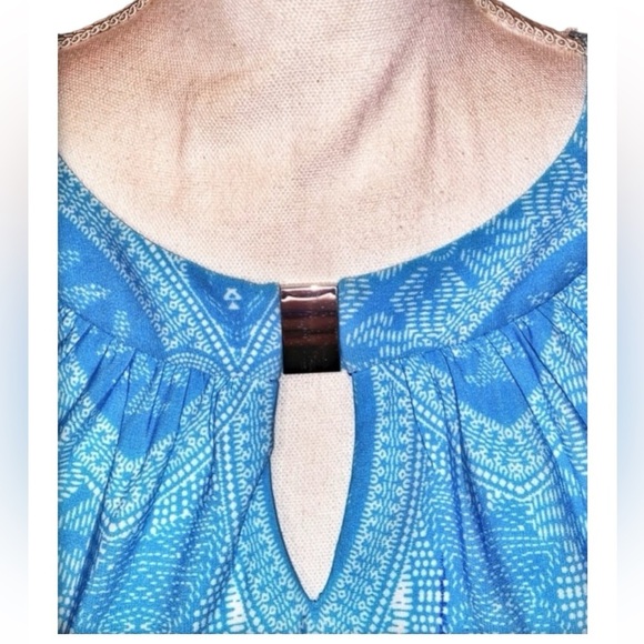 Rafaella Ladies Maxi Dress in Shades of Blue in various Patterns Slvless SZ SP - Picture 4 of 9